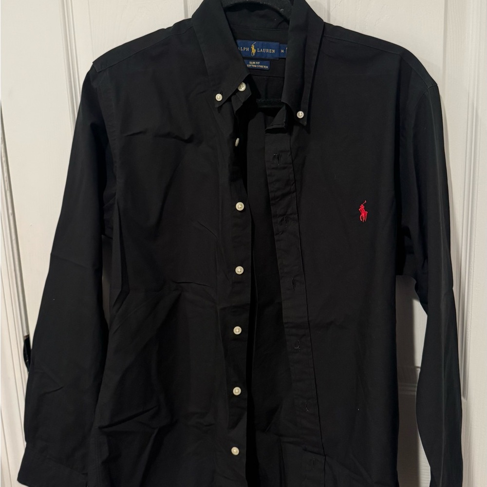 Calvin Klein Men's Black Button Up dress shirt